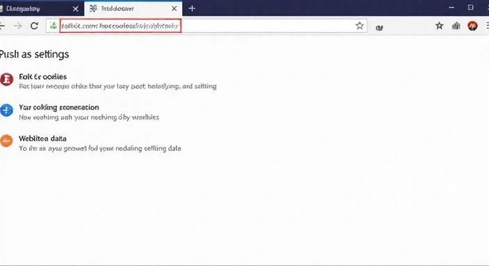 Illustration von Browsereinstellungen, die Cookie-Kontrolloptionen zeigen.
